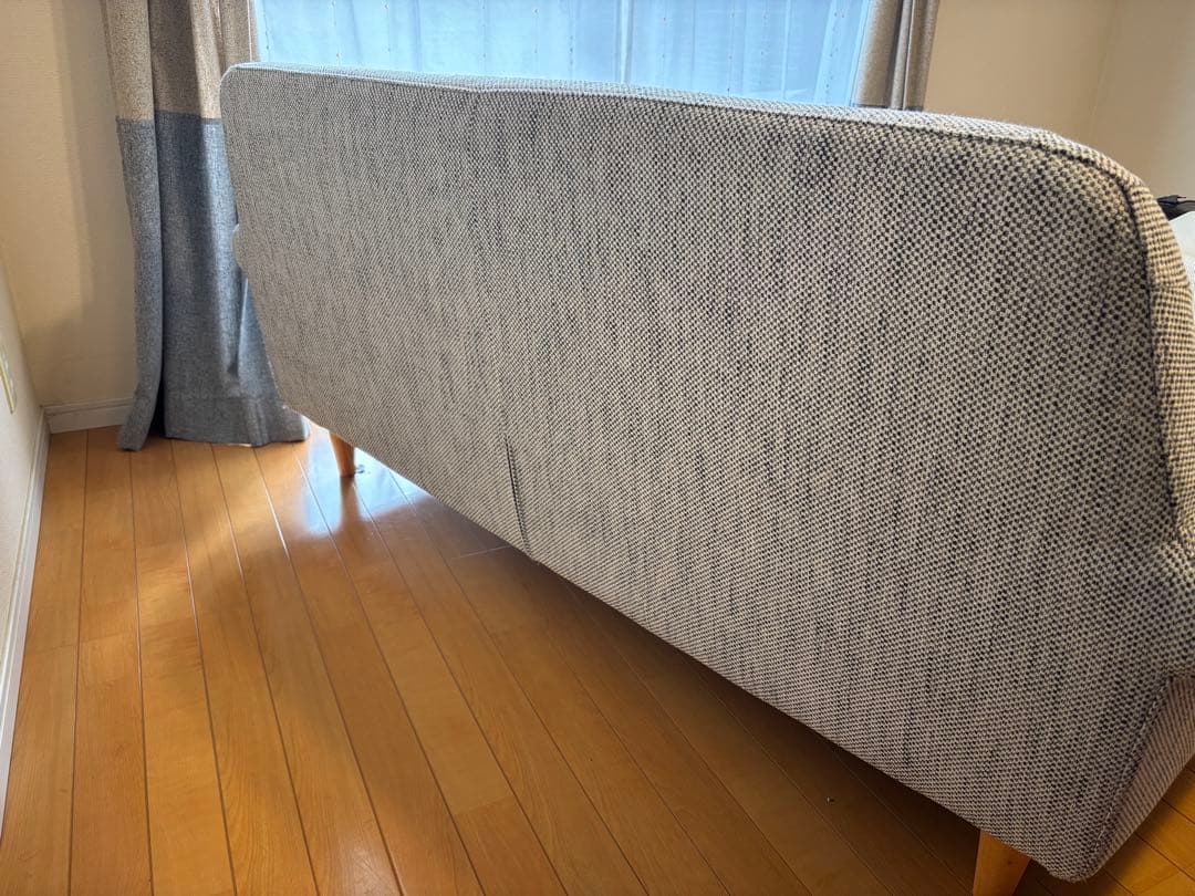 9*i様 ウニコ　ボアラムカバーリングソファ2.5シーター　グレー