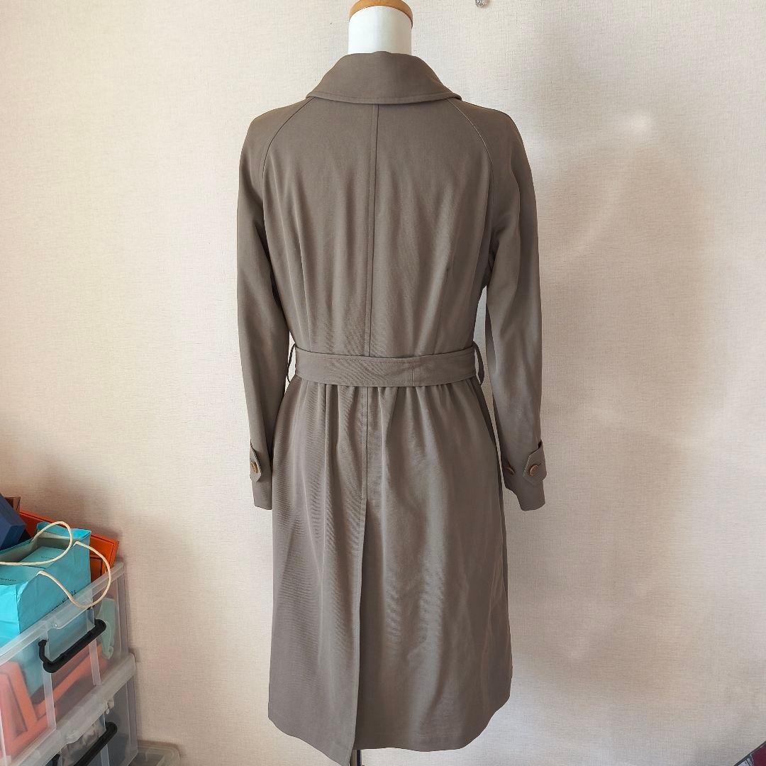 訳あり エルメス マルジェラ期 ベルトつきロングコート 38 ウール コットン