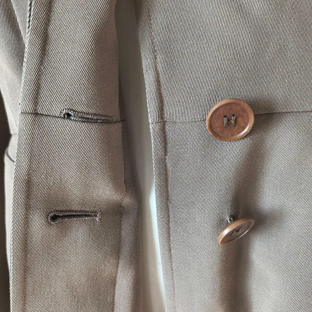 訳あり エルメス マルジェラ期 ベルトつきロングコート 38 ウール コットン