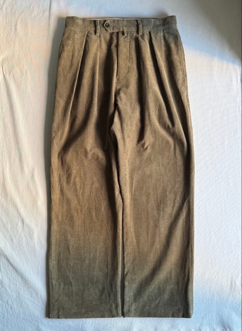 パンツ NEAT two tuck corduroy trousers