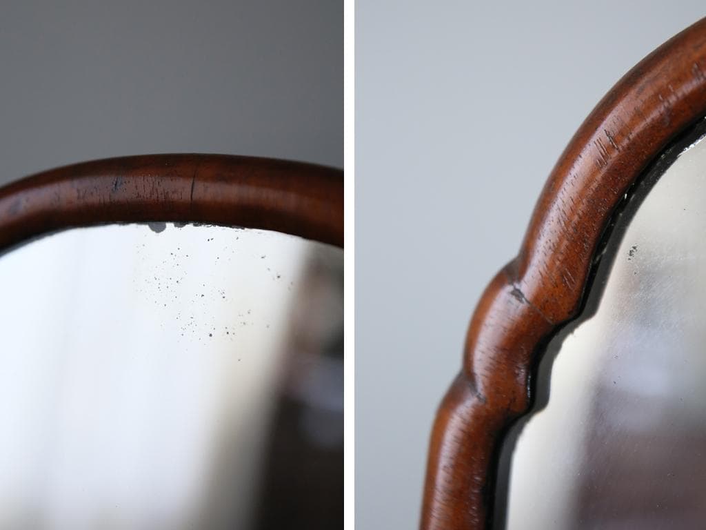 英国アンティーク古木シュバルミラー/スタンドミラー/木製立鏡/姿見(89-169