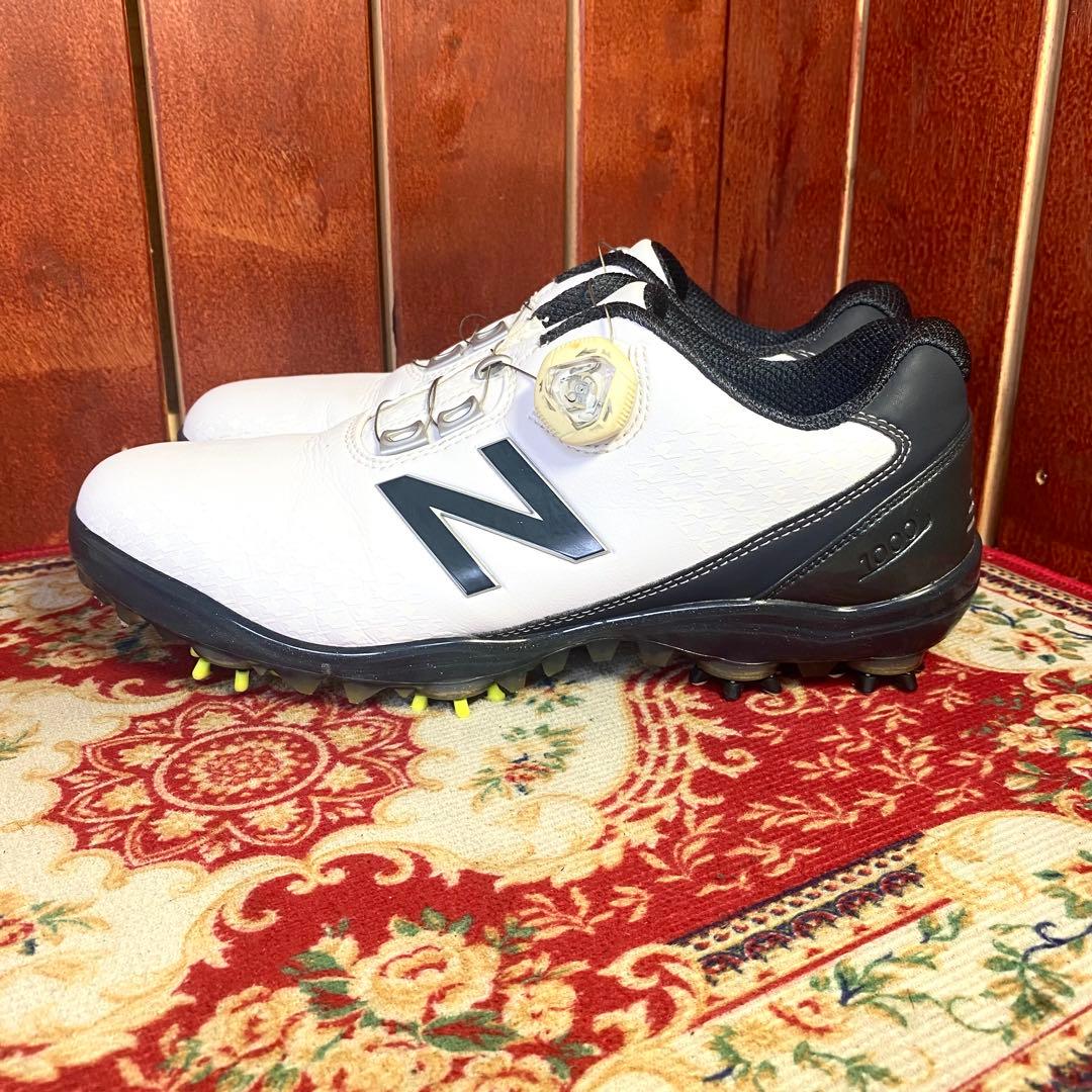 ニューバランス ゴルフシューズ BOAダイヤル式スパイク ホワイト