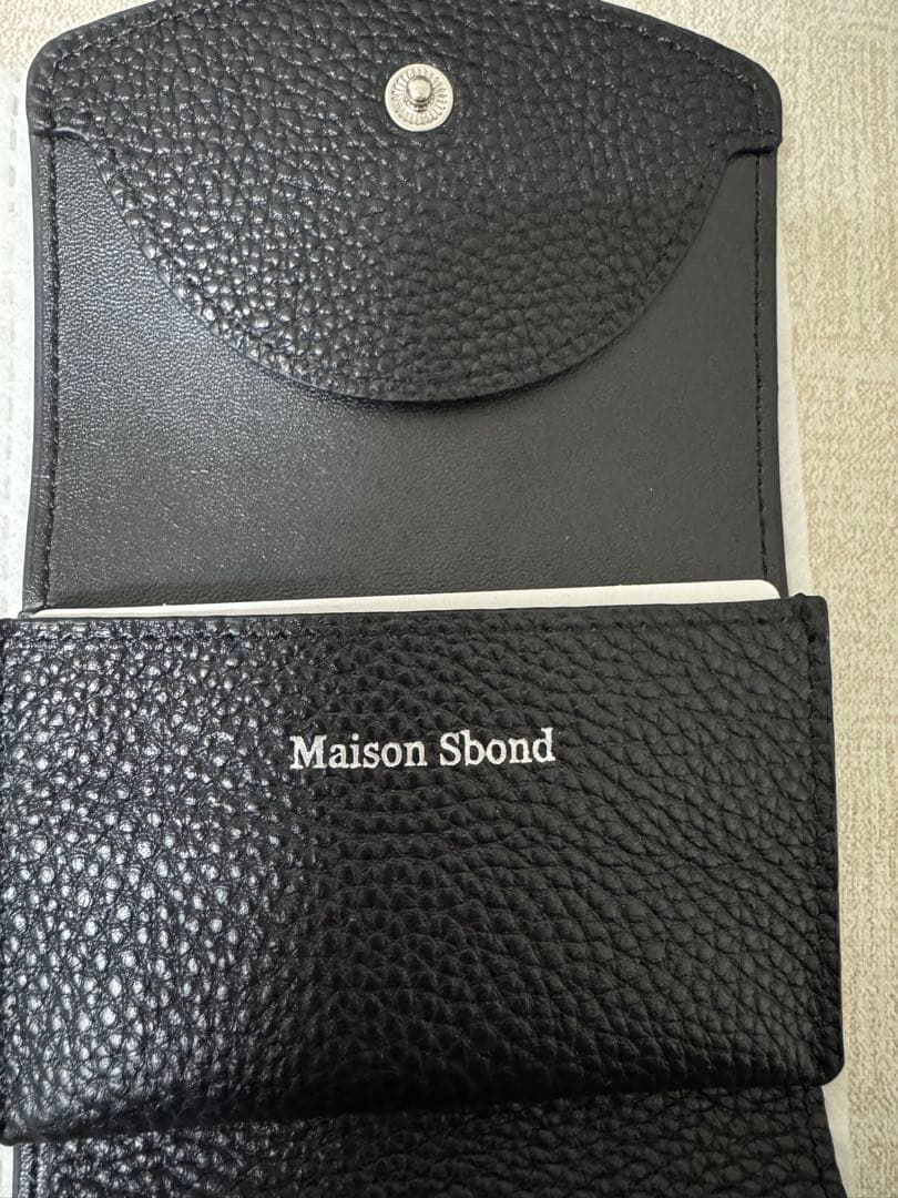 Maison Sbond Amy Black 三つ折り財布