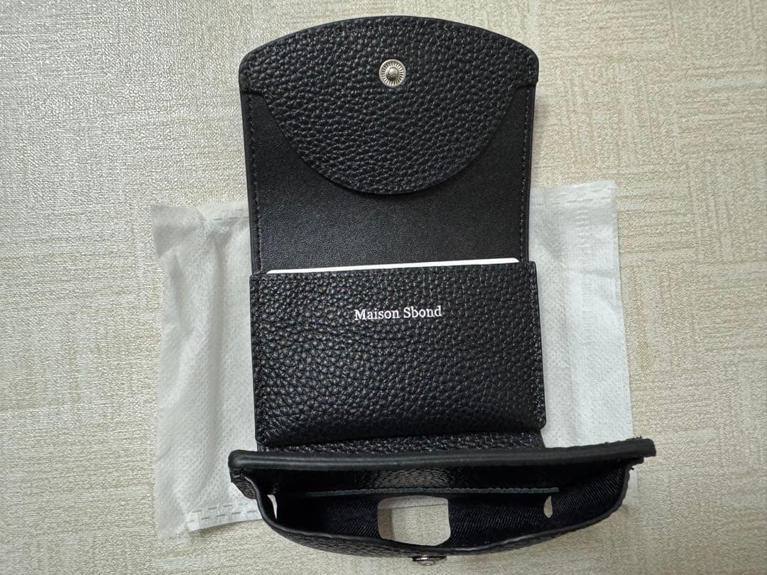 Maison Sbond Amy Black 三つ折り財布