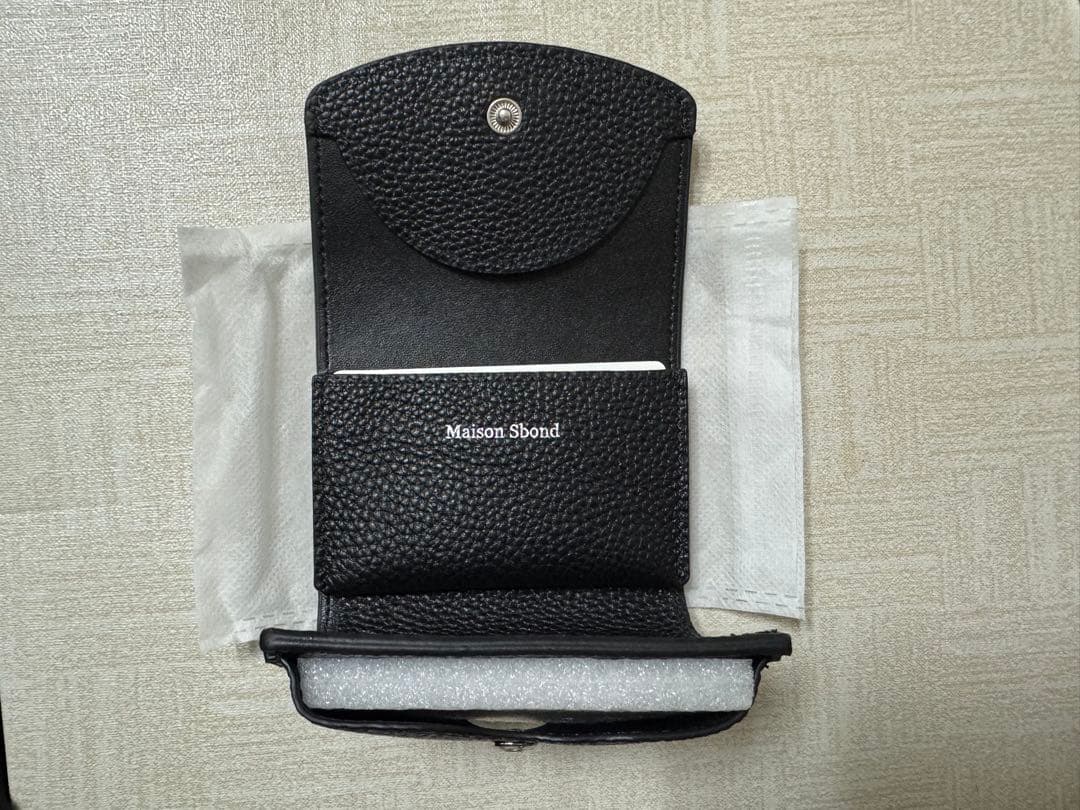 Maison Sbond Amy Black 三つ折り財布