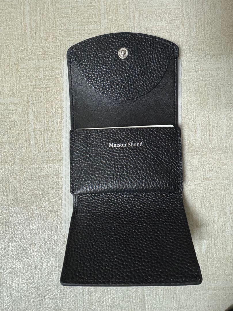 Maison Sbond Amy Black 三つ折り財布