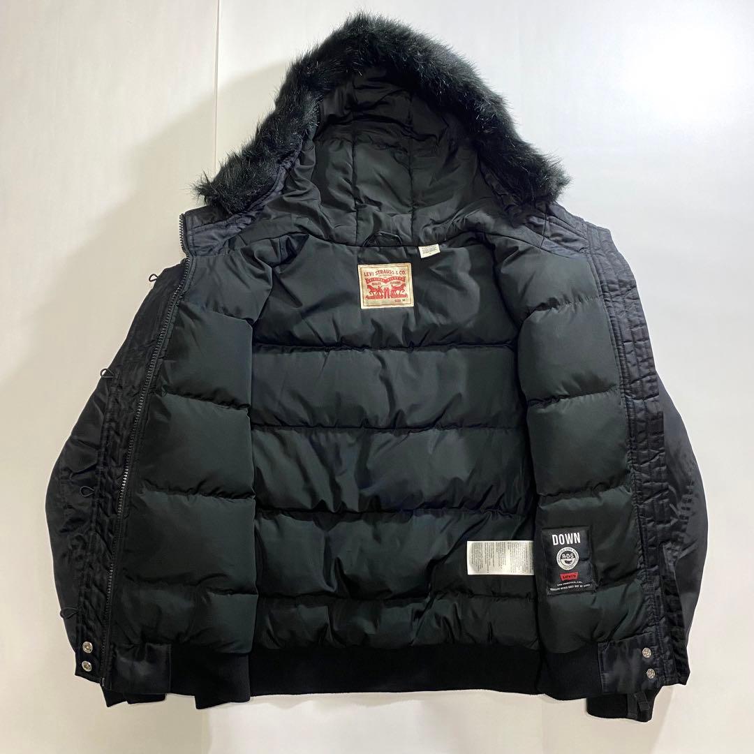 Levi's リーバイス N-2B n2b フライトジャケット M ダウン 黒