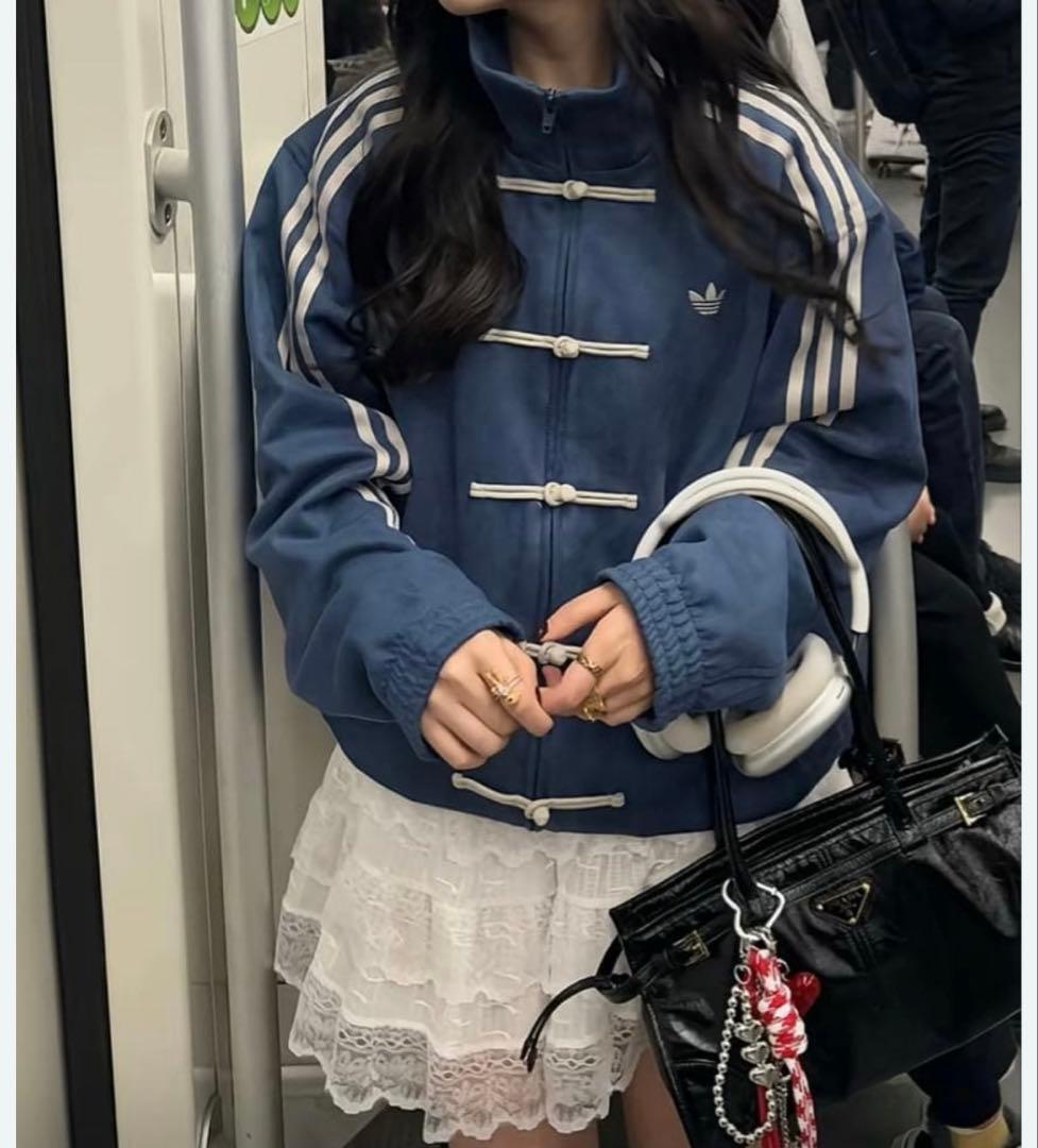 adidasアディダス 中国限定 蛇年トラックジャケット ネイビーS