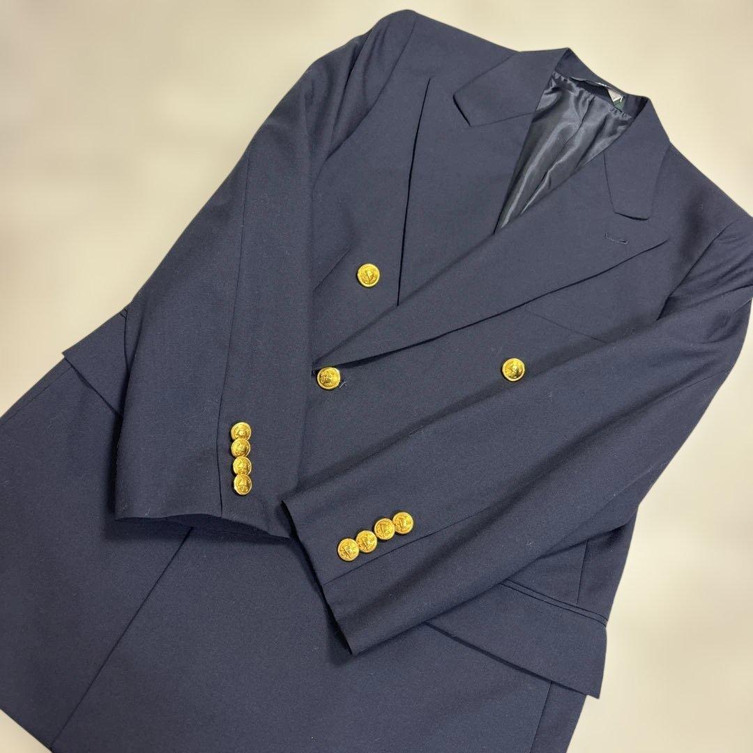 ポロラルフローレン　紺ブレ　160 ダブル　ブレザー　テーラード