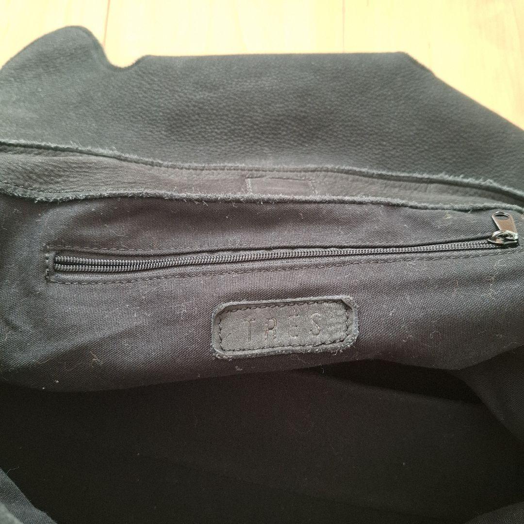 黒のレザートートバッグ