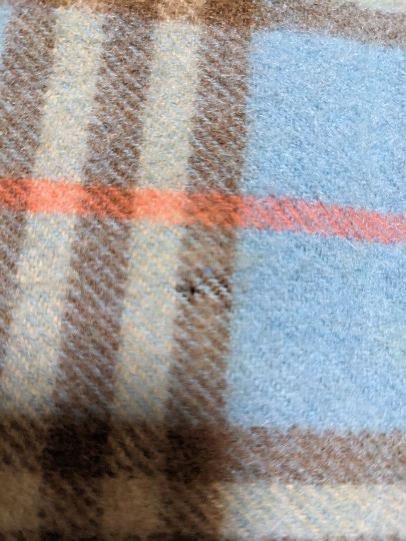 BURBERRY バーバリー カシミヤ100% ノバチェック マフラー 水色