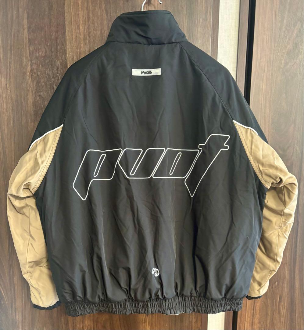 【XL】PVOT CREW STADIUM JACKET BLACK/BEIGE