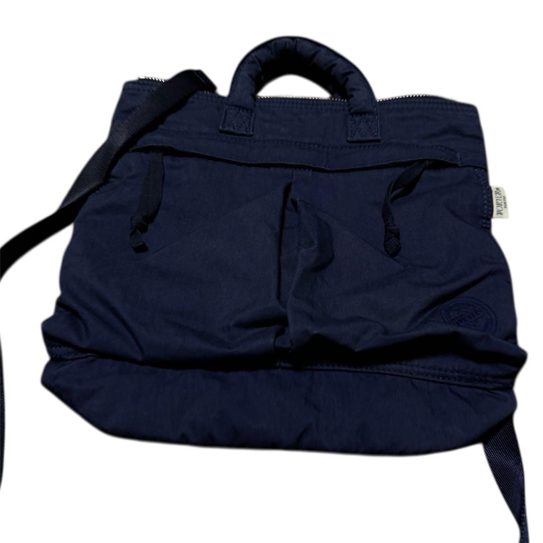 【廃盤】ポーターガール 2WAY ショルダー 吉田カバン ネイビー　ヘルメット
