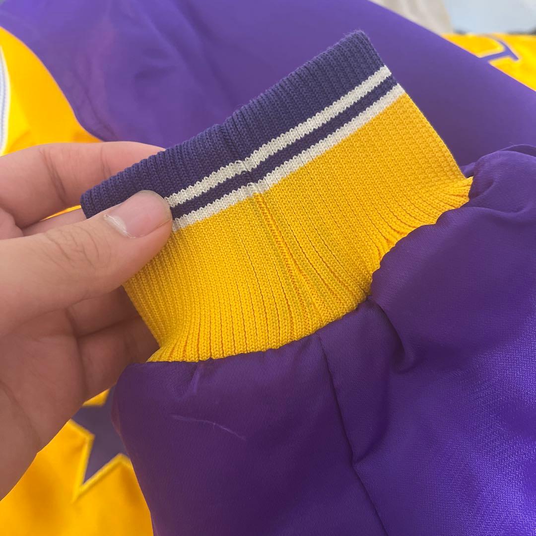 ナイキ NBA レイカーズ 刺繡　スタジャン　ブルゾン　 3XL 美品　黄