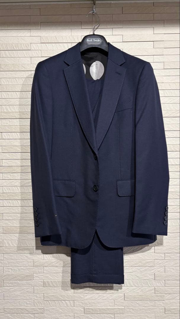 ラクダさま専用ポールスミスネイビー ビジネススーツ 3ピース
