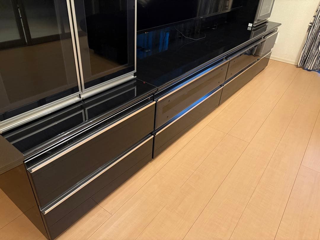 パモウナ テレビボード(3 点セット)※本ページはキュリオケース(右側)