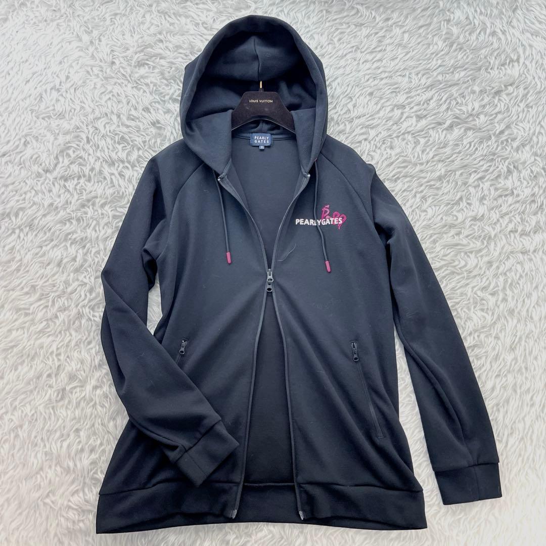 パーリーゲイツ ピンク メンズ ゴルフウェア フルジップ トラックジャケット