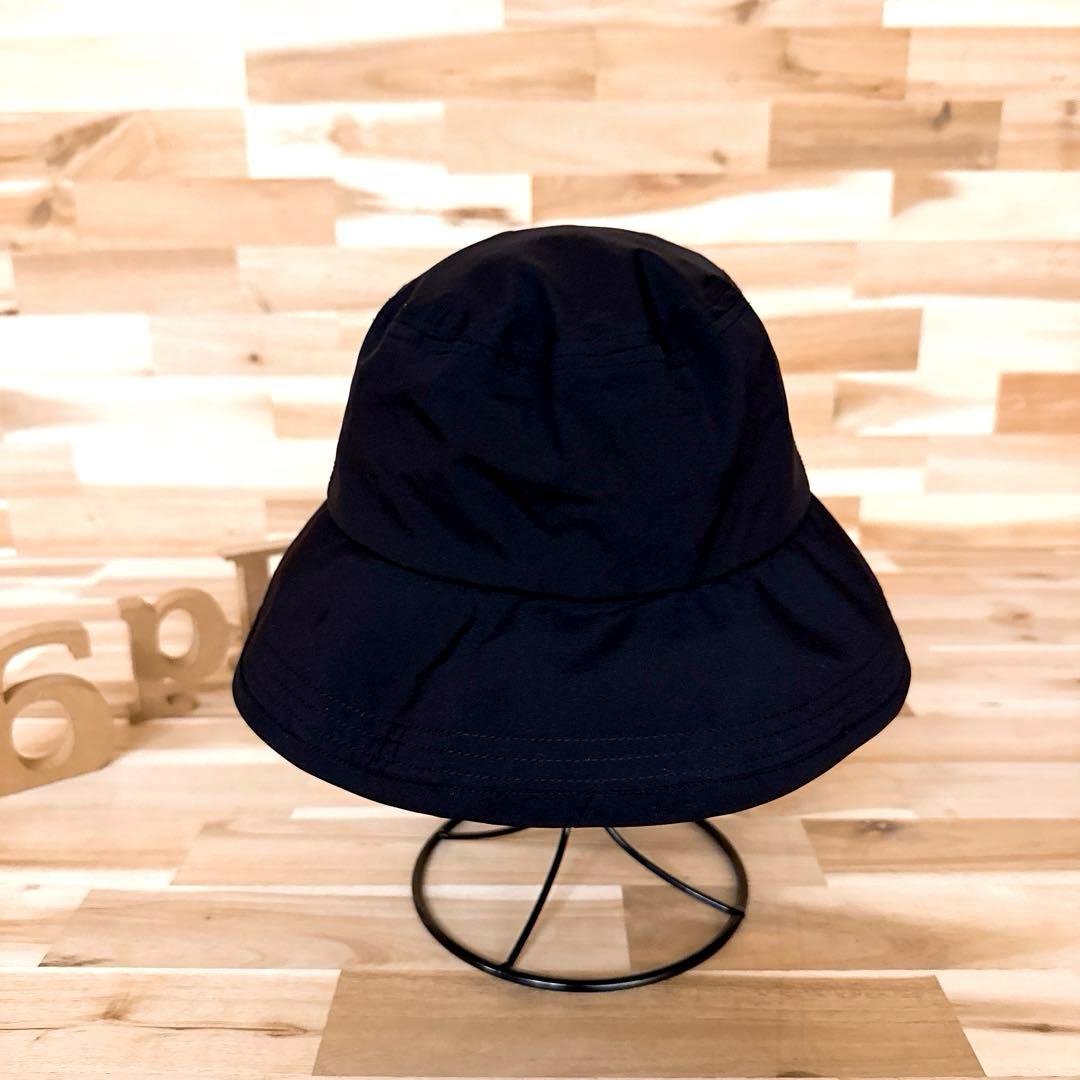 美品【パーリーゲイツ×バービー】限定コラボ 刺繍 ゴルフ ハット S 黒×ピンク