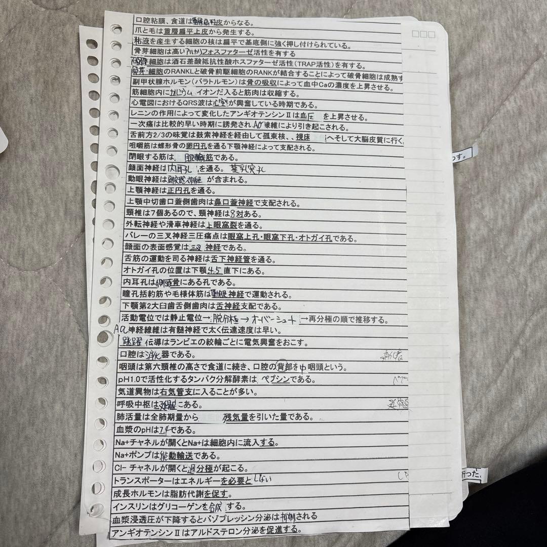 歯科医師国家試験　119回対策ノートのコピー版