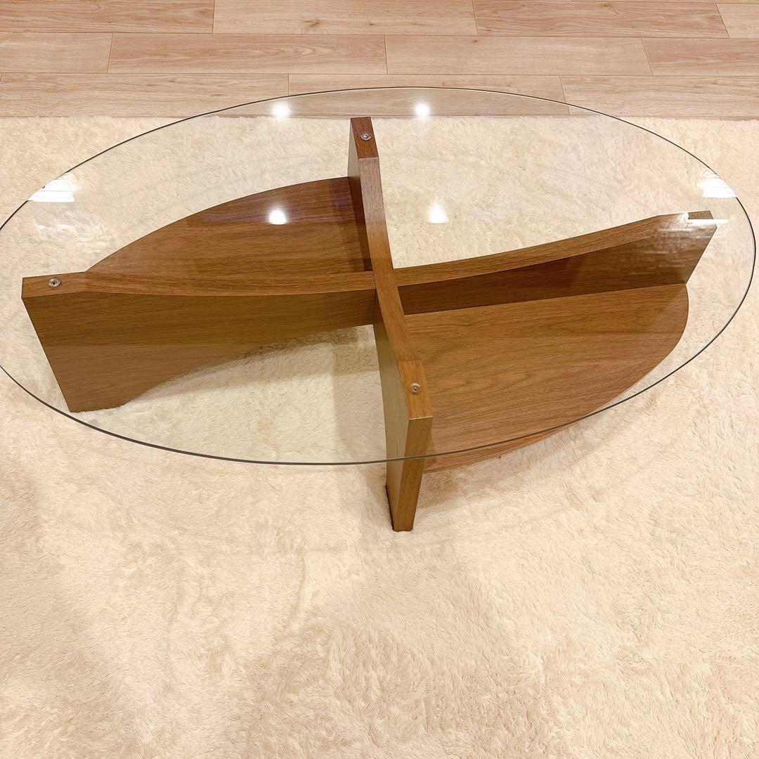 AZUMAYA オーバルテーブル LE-454WAL