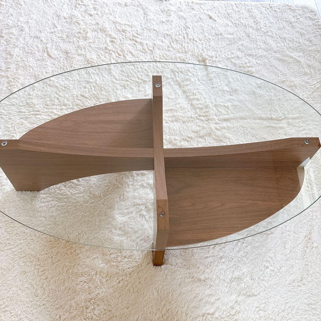 AZUMAYA オーバルテーブル LE-454WAL