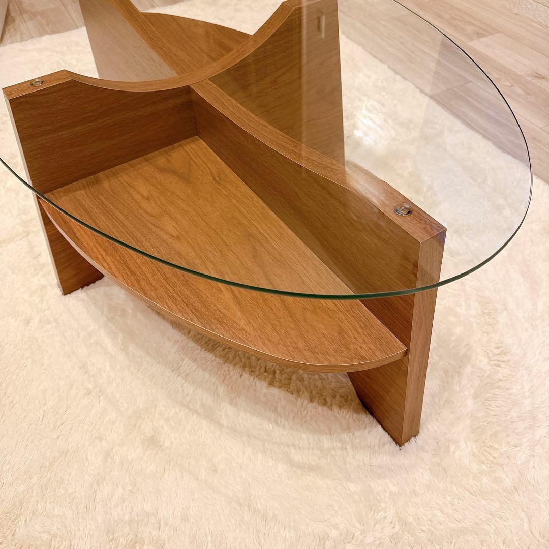 AZUMAYA オーバルテーブル LE-454WAL