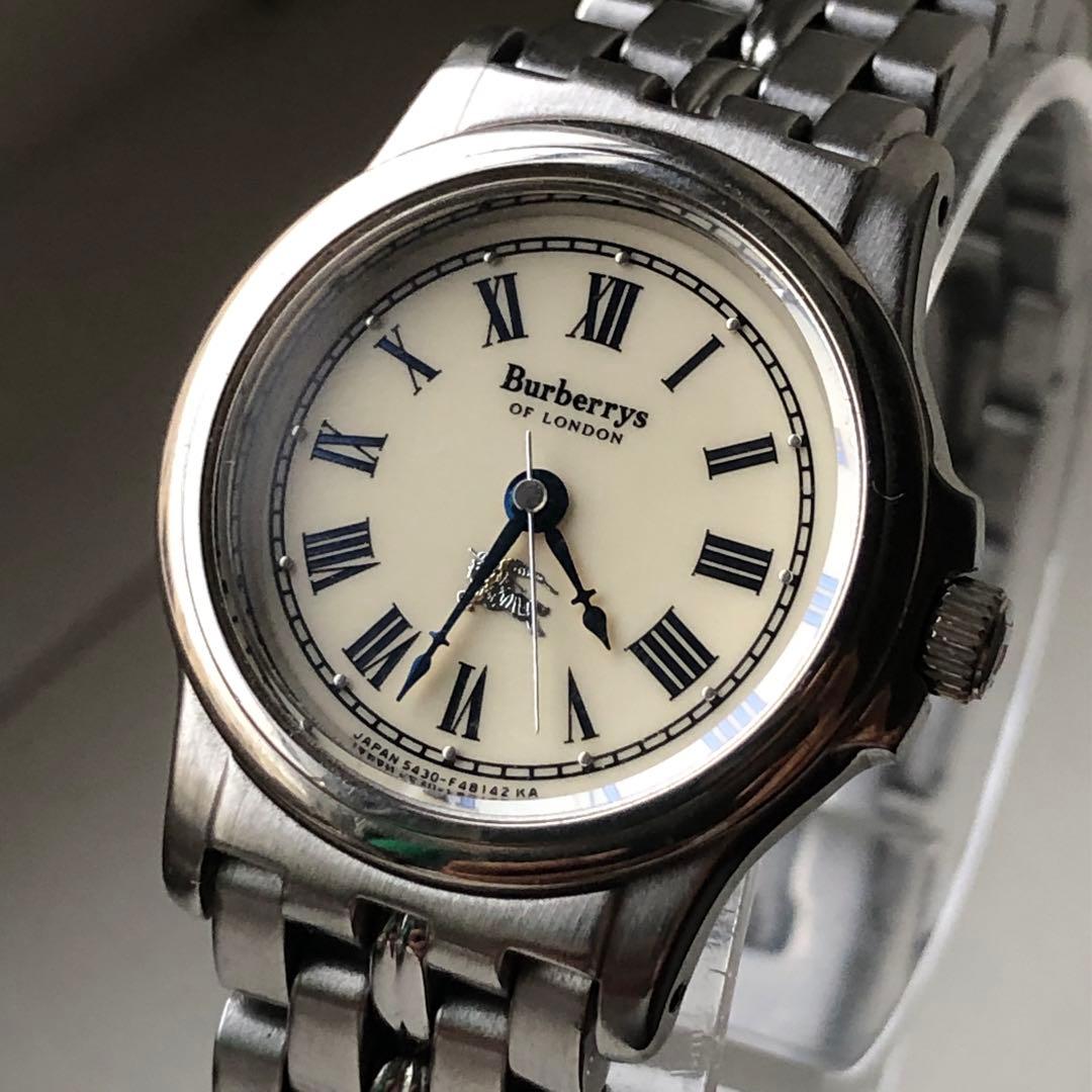 Burberry バーバリー　ローマン　 アナログ腕時計 シルバー　稼働品