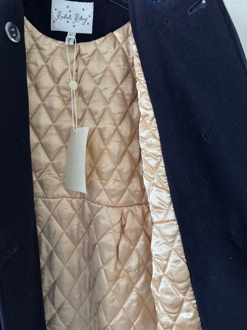 ゆ*い様 新品タグ付☆レイチェルライリー☆紺コート☆ベロア☆