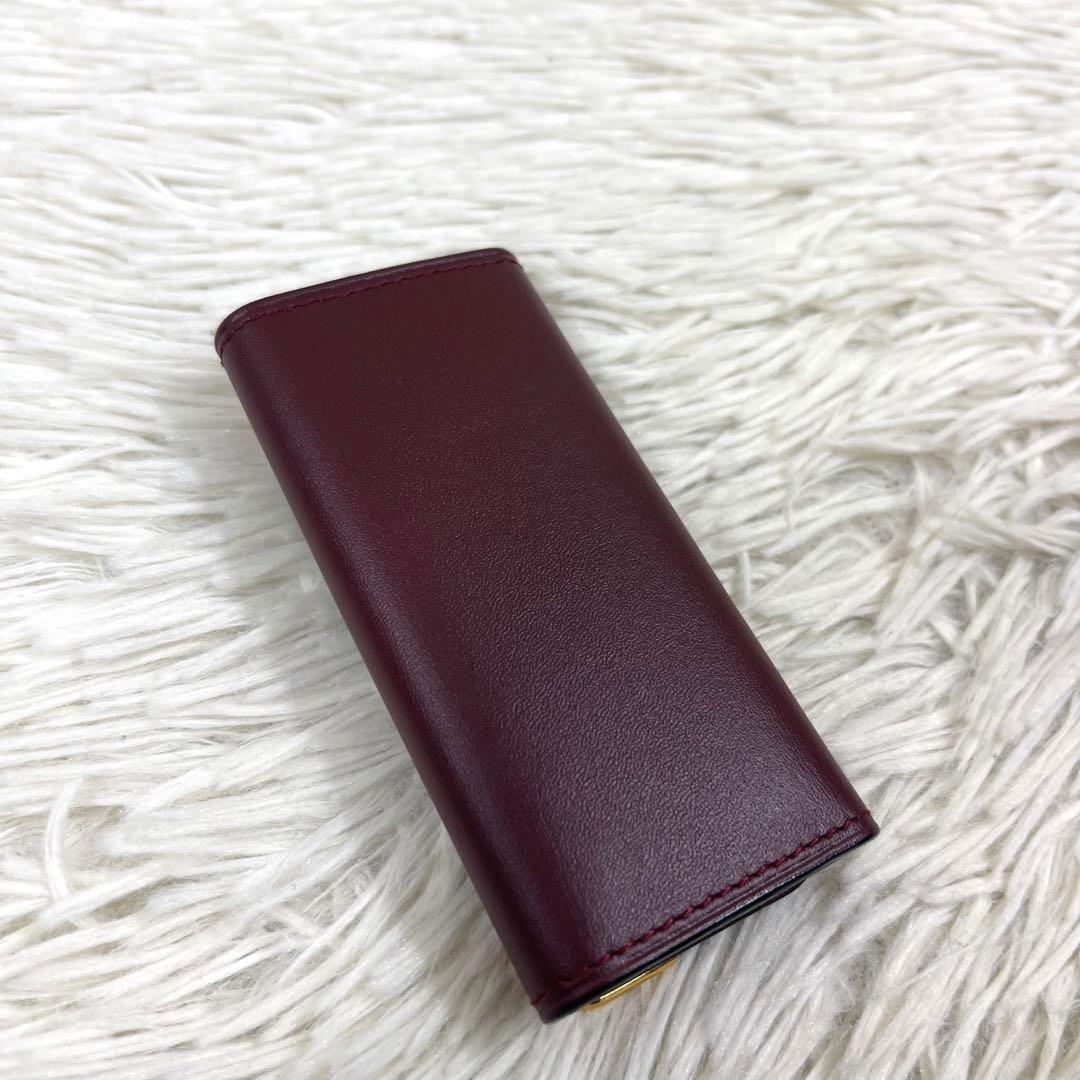 未使用品‼️ Cartier カルティエ マストライン　5連キーケース　ボルドー