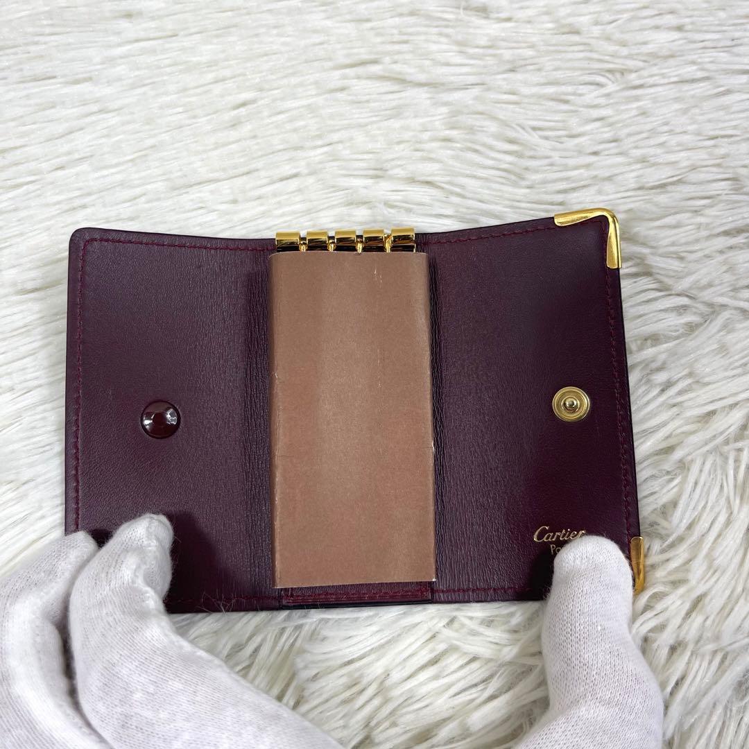 未使用品‼️ Cartier カルティエ マストライン　5連キーケース　ボルドー