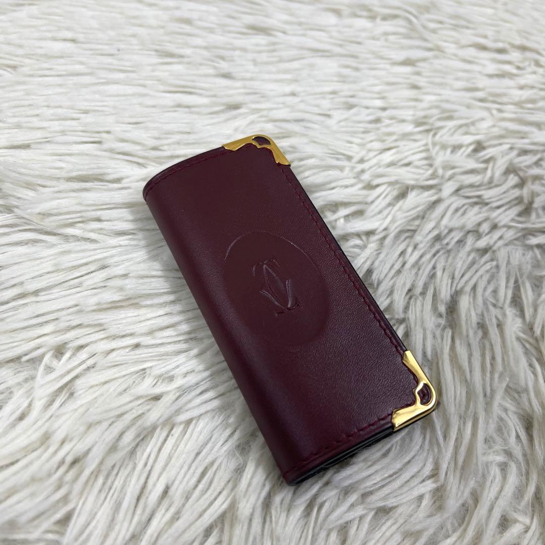 未使用品‼️ Cartier カルティエ マストライン　5連キーケース　ボルドー