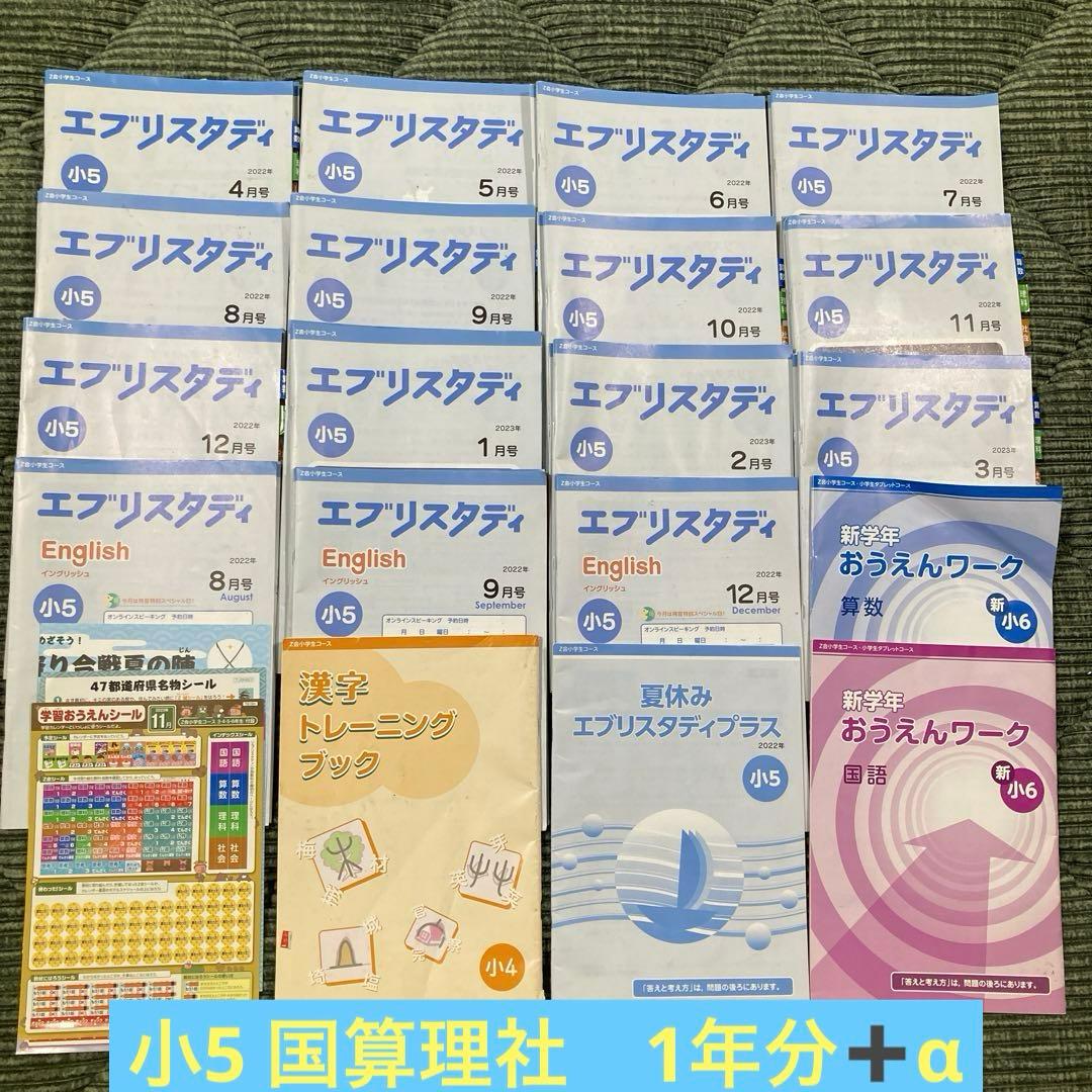 小学5年　Z会エブリスタディ 1年分