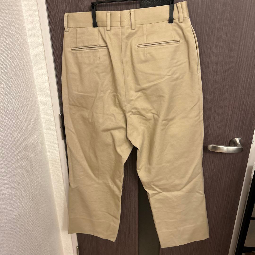 NEAT ツータックコットンパンツ　ベージュ チノパン サイズ46