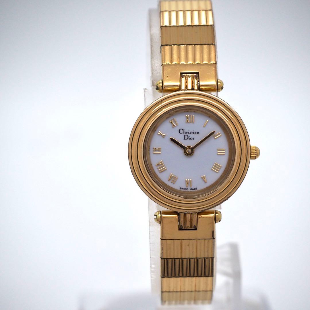 専用605 ディオール　時計　ゴールド　3051 レディース　ホワイト Dior