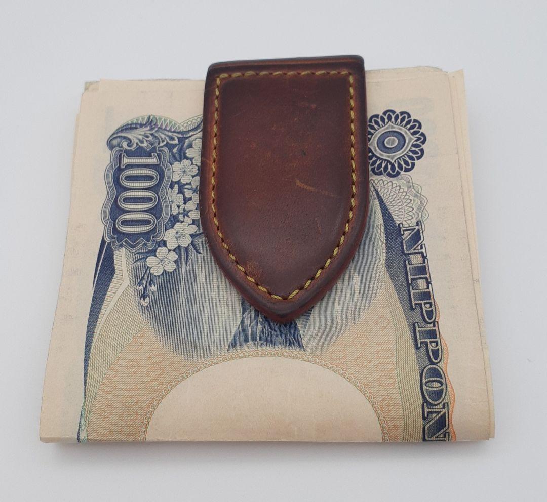 Z07-83　ルイヴィトン　マネークリップ　ブラウン　パンス