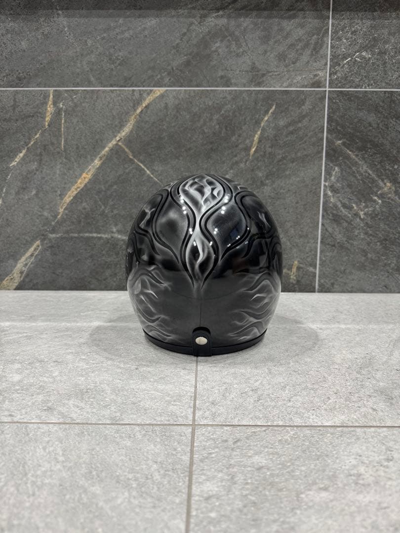 最終値下げ！スモールジェット　黒シルバーフレアドクロ　ヘルメット　送料無料！