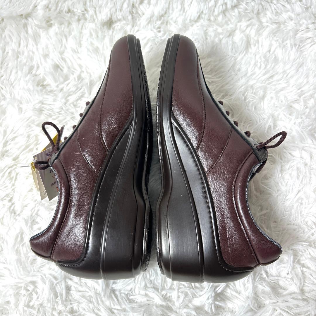 【新品タグ付き】Bon Step コンフォートシューズ ダークブラウン24cm