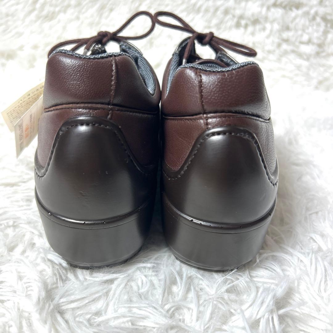 【新品タグ付き】Bon Step コンフォートシューズ ダークブラウン24cm