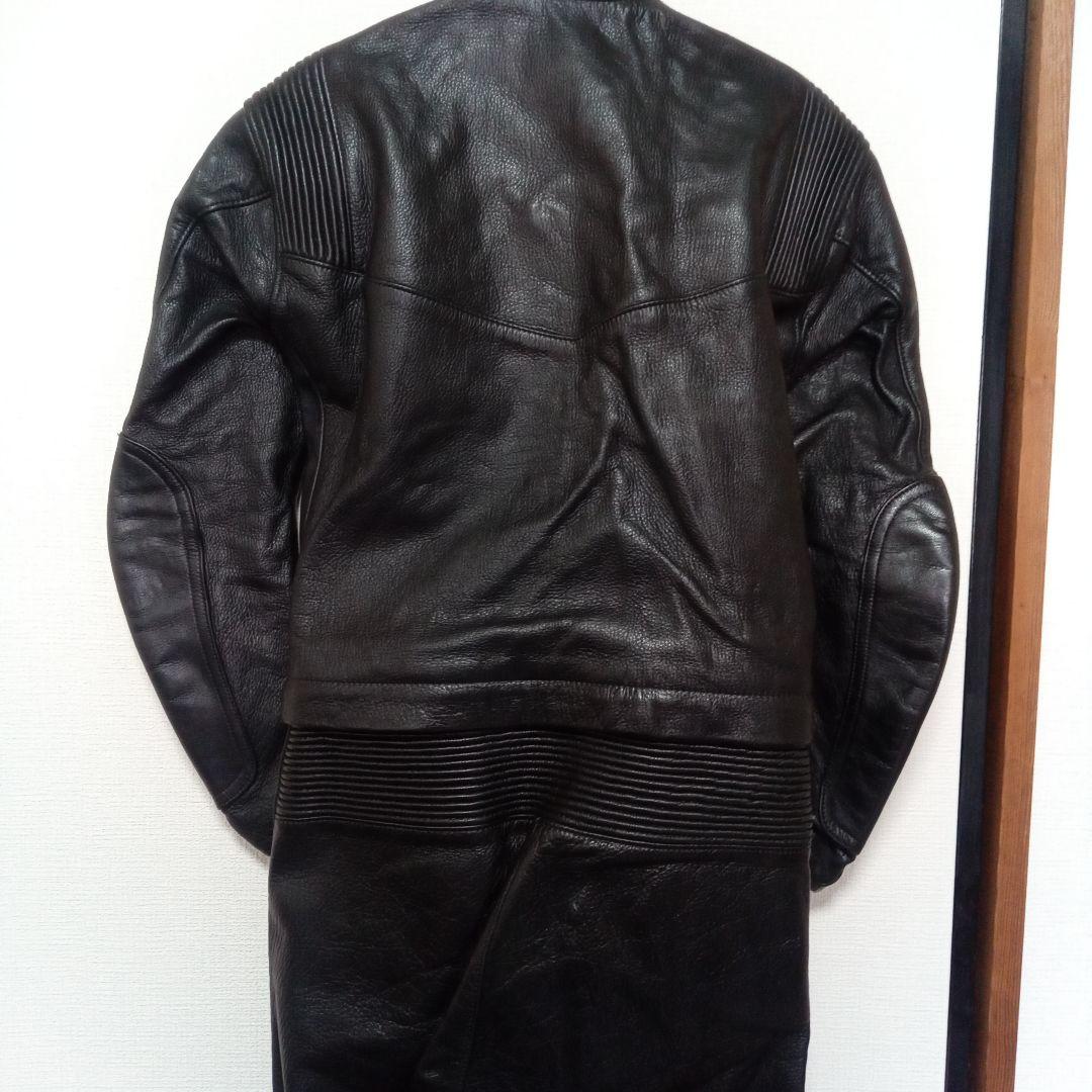 Takai セパレートレーシングスーツ 革ツナギ 黒　L