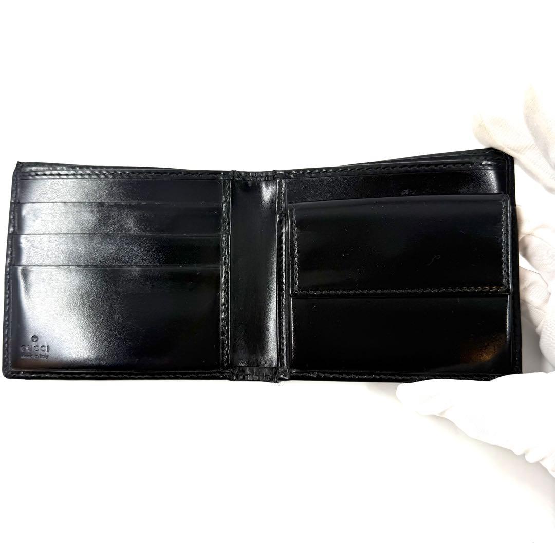 GUCCI グッチ　ブラック 二つ折り財布