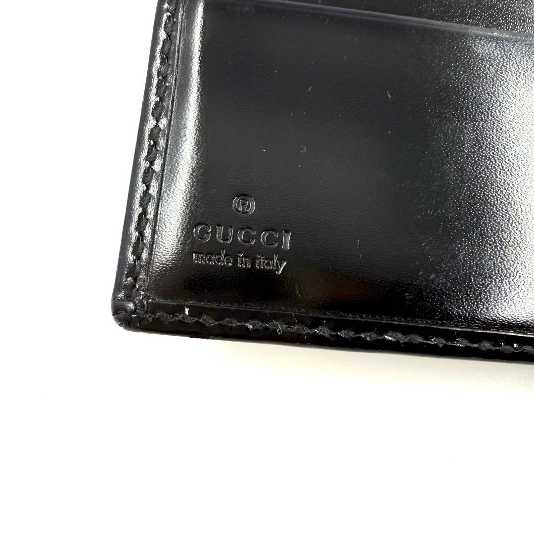 GUCCI グッチ　ブラック 二つ折り財布