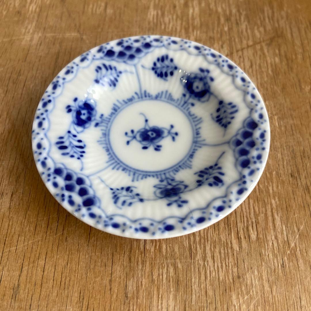 ロイヤルコペンハーゲン　ハーフレース　バタープレート　二枚セット　7.5センチ