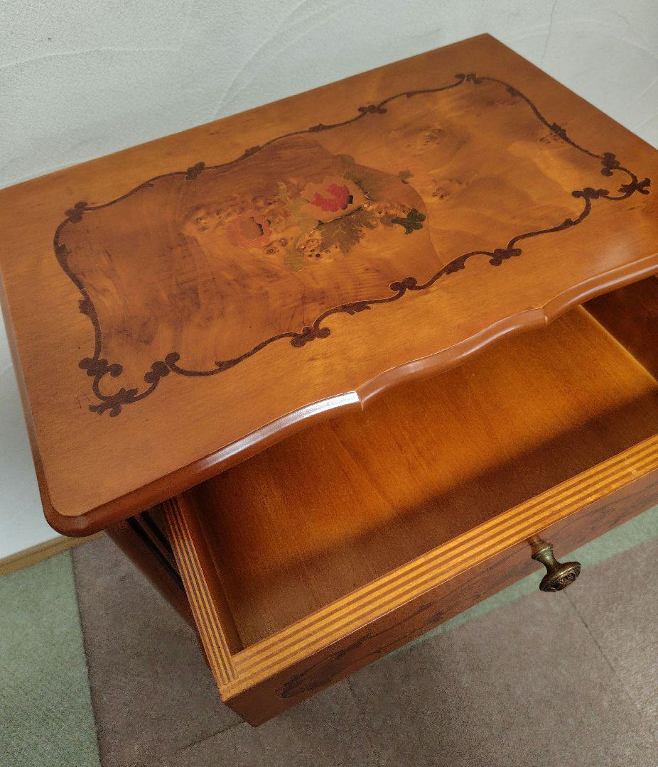 象嵌　猫脚　サイドチェスト　コンソールテーブル