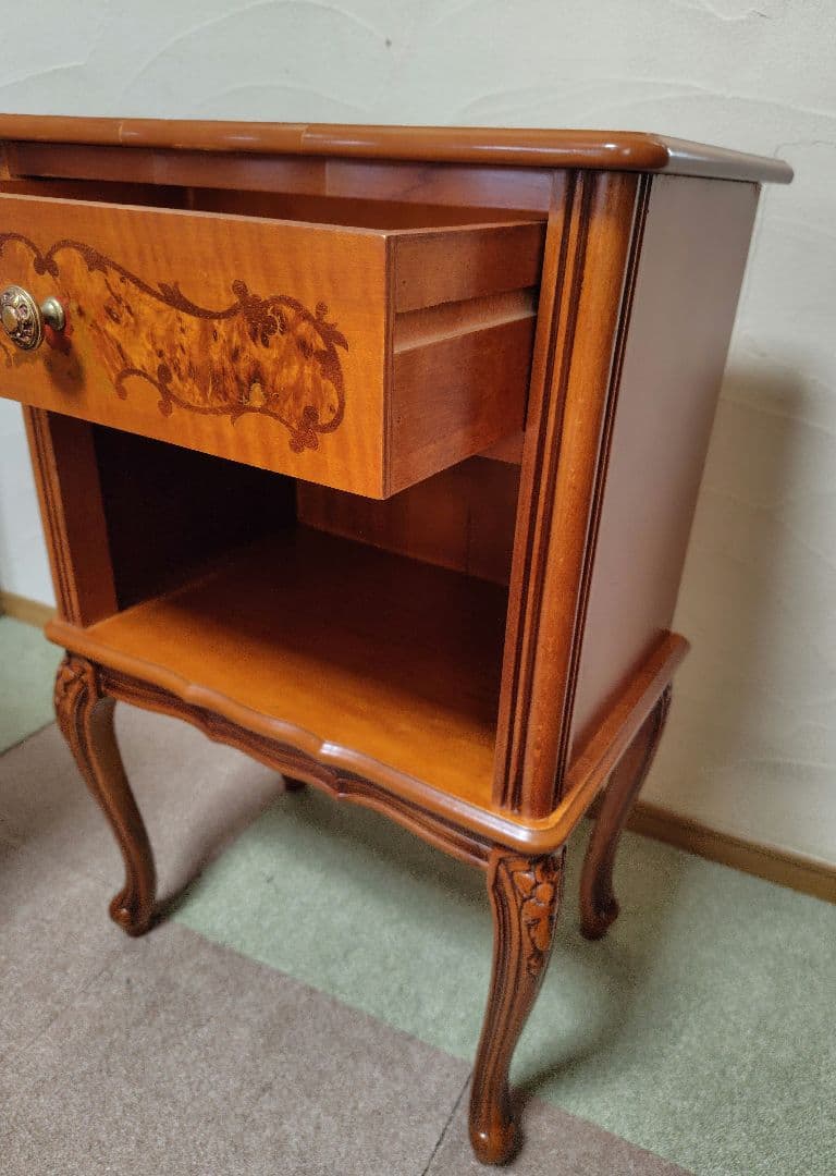 象嵌　猫脚　サイドチェスト　コンソールテーブル