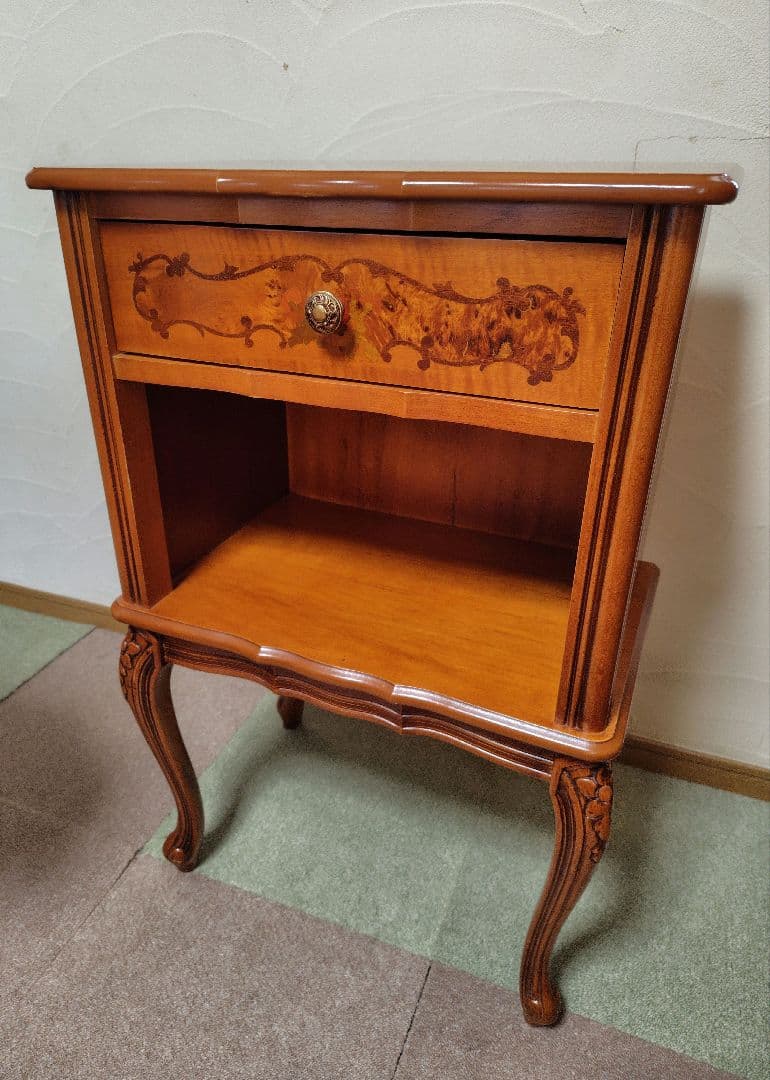 象嵌　猫脚　サイドチェスト　コンソールテーブル