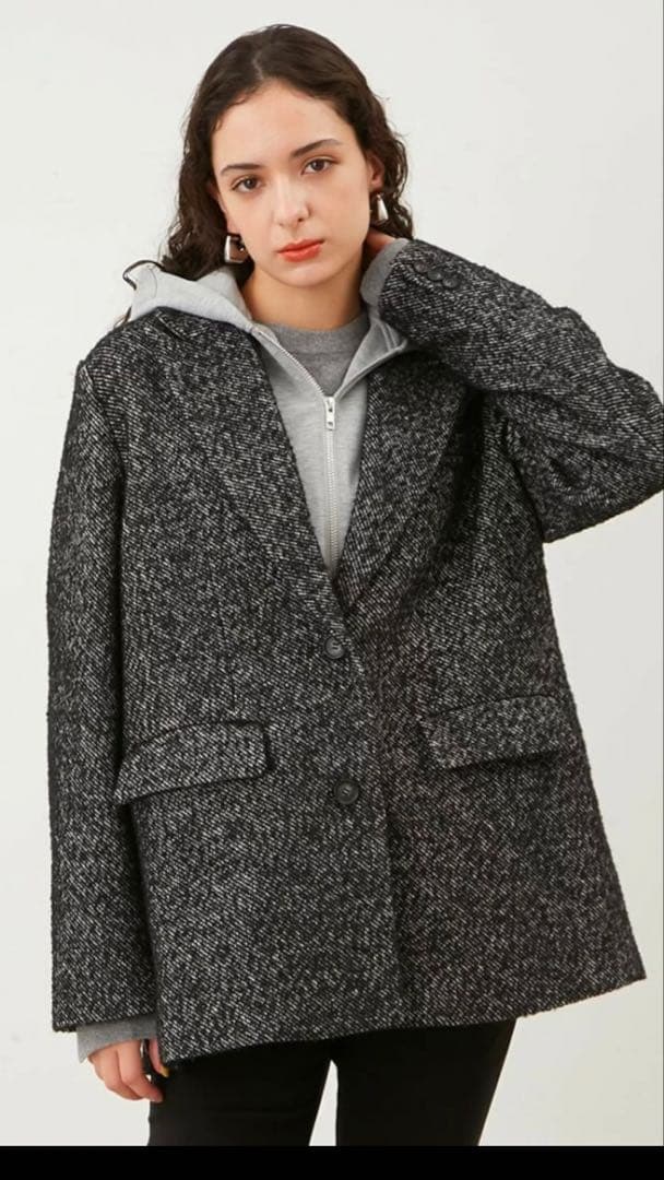 Mila Owen ミラオーウェン　フードドッキングシングルブレストジャケット