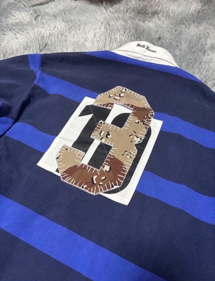 【美品】シュプリーム　ストライプポロシャツ　S