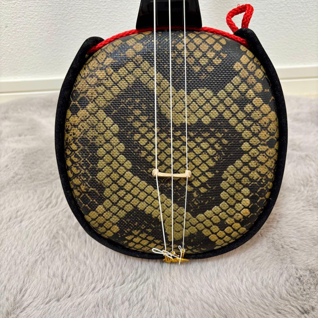 沖縄三線 ソフトケース 初心者 入門 弦楽器 和楽器 人工革 蛇　工四合