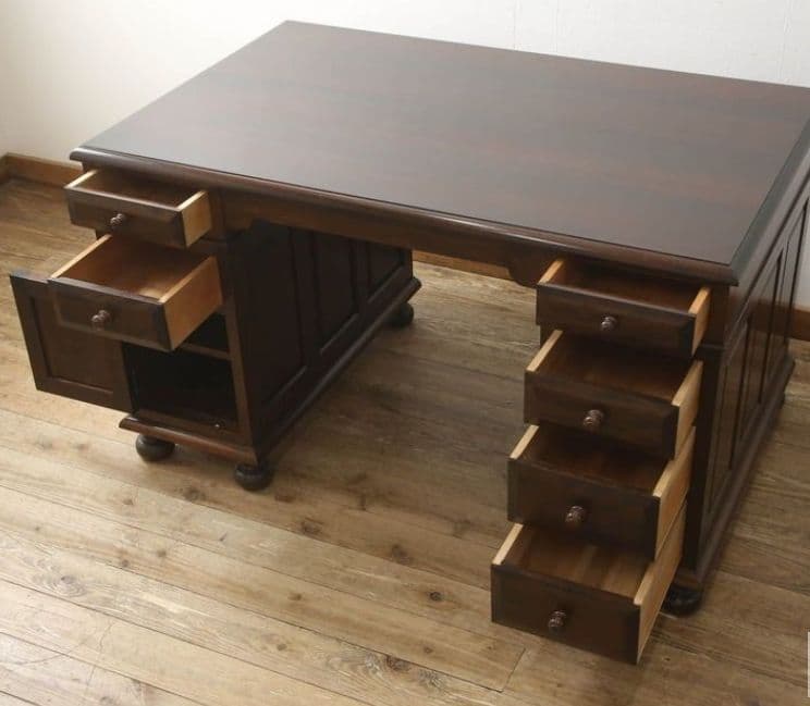 希少　松本民芸家具　ヴィンテージ　両袖机