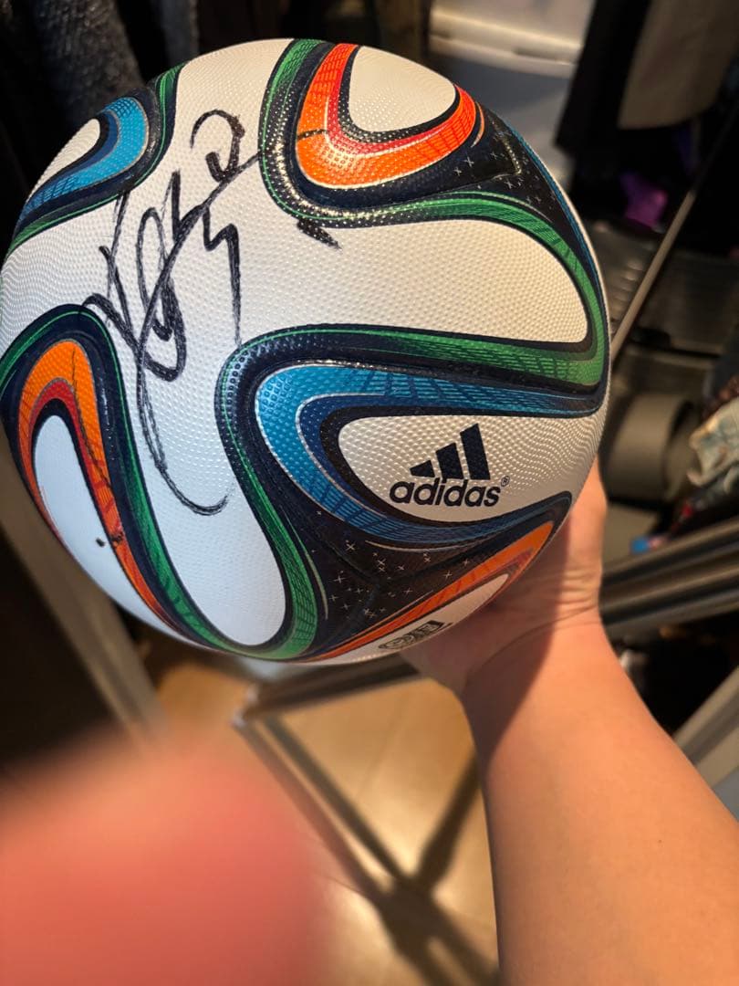 サッカーボール JFA カズサイン付き❗️